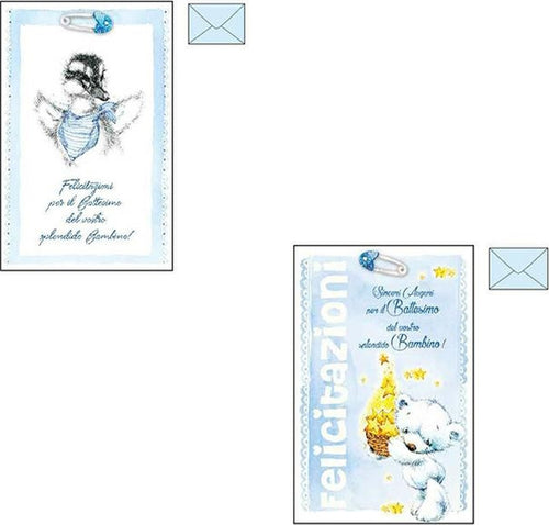 Biglietto Auguri Battesimo Azzurro Bambino Glitter Nascita Congratulazioni Busta Casa e cucina/Hobby creativi/Materiali per hobby creativi/Forniture per feste/Bomboniere Trade Shop italia - Napoli, Commerciovirtuoso.it