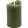 Candela natalizia decorativa colorata, con luce a LED lampeggiante e timer, a batteria