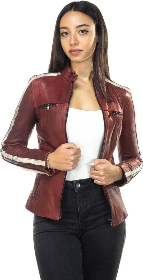 Biker---Biker-Donna-Bordeaux-in-vera-pelle