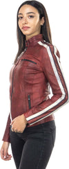 Biker---Biker-Donna-Bordeaux-in-vera-pelle