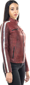Biker---Biker-Donna-Bordeaux-in-vera-pelle