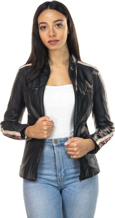 Biker---Biker-Donna-Nero-in-vera-pelle