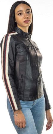 Biker---Biker-Donna-Nero-in-vera-pelle