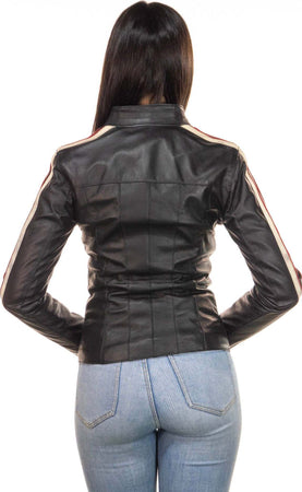 Biker---Biker-Donna-Nero-in-vera-pelle
