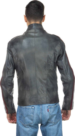 Biker---Biker-Uomo-Grigio-in-vera-pelle
