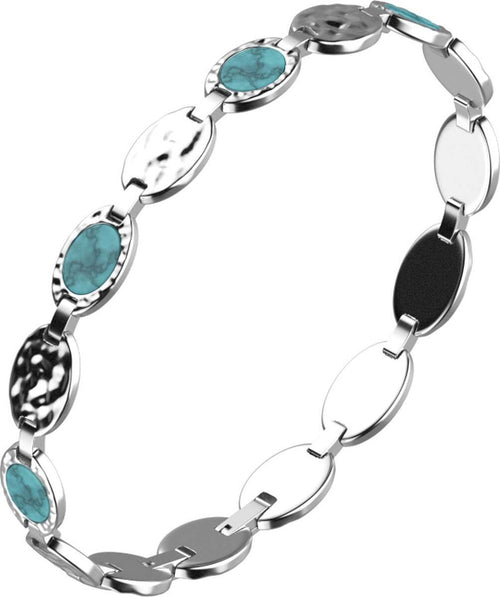 Bikkembergs---Bracciale-Hammer-Uomo-in-acciaio-e-turchese