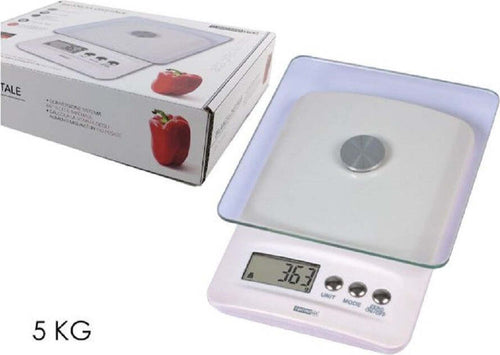 Bilancia Da Cucina Digitale Portata 5kg Bianco Piano In Vetro Display Lcd 580017 Casa e cucina/Utensili da cucina/Bilance Trade Shop italia - Napoli, Commerciovirtuoso.it