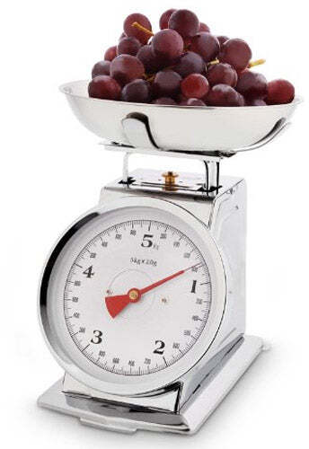 Bilancia Da Cucina In Acciaio Inox 5 Kg Meccanica Pesa Alimenti Cibo Frutta DCG