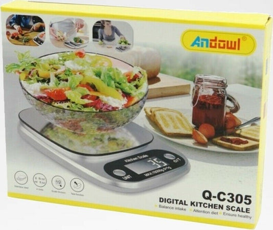 Bilancia Digitale Accessorio Per Cucina Casa Elettronica Q-c305 Pesa Alimenti Casa e cucina/Utensili da cucina/Bilance Trade Shop italia - Napoli, Commerciovirtuoso.it