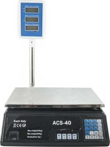 Bilancia-Digitale-Elettronica-40-Kg-Display-Lcd-Elettronico-Fronte-Retro-Pesa