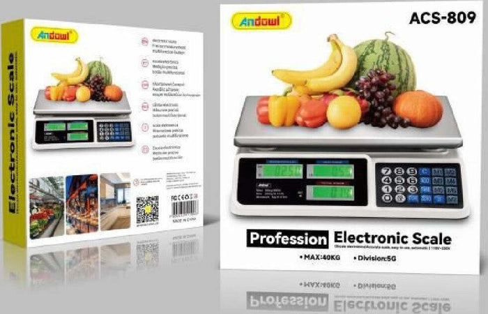 Bilancia Digitale Elettronica Professionale Da Cucina Portata Max. 40kg Acs-809 Casa e cucina/Utensili da cucina/Bilance Trade Shop italia - Napoli, Commerciovirtuoso.it