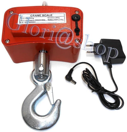 Bilancia Elettronica Industriale 500 Kg Display Led Gancio Gru In Acciaio Inox Each