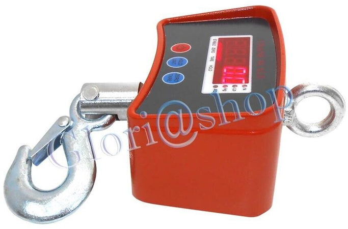 Bilancia Elettronica Industriale 500 Kg Display Led Gancio Gru In Acciaio Inox Each