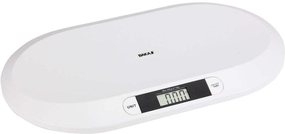 Bilancia Pesa Bambini Neonati Display Digitale LCD Pesa Neonato 20KG Bianco