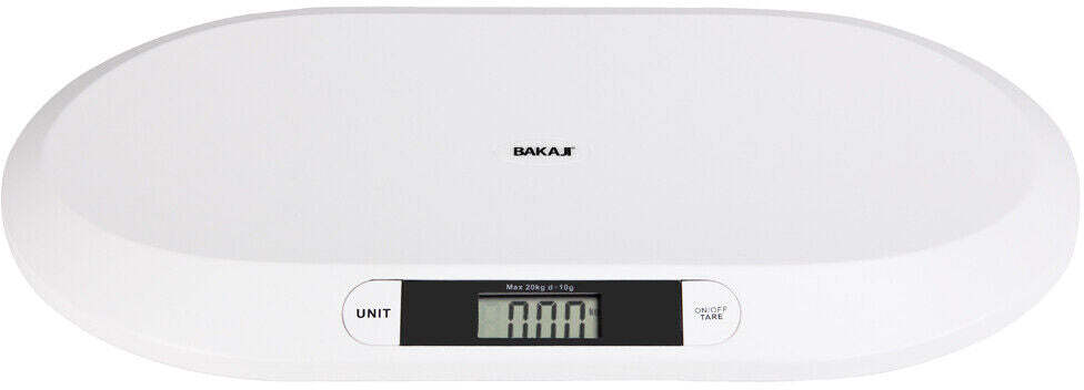 Bilancia Pesa Bambini Neonati Display Digitale LCD Pesa Neonato 20KG Bianco