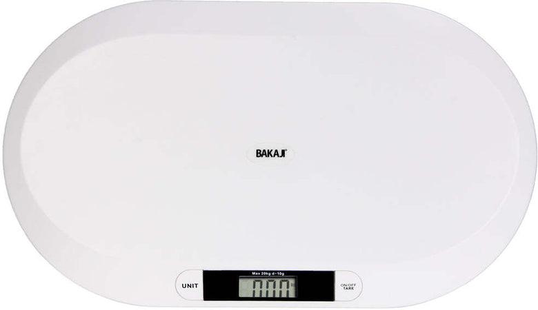 Bilancia Pesa Bambini Neonati Display Digitale LCD Pesa Neonato 20KG Bianco