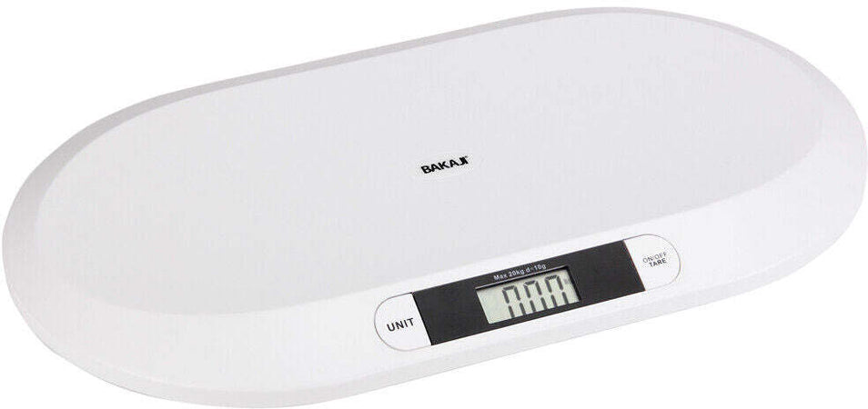 Bilancia Pesa Bambini Neonati Display Digitale LCD Pesa Neonato 20KG Bianco