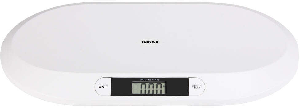 Bilancia Pesa Bambini Neonati Display Digitale LCD Pesa Neonato 20KG Bianco