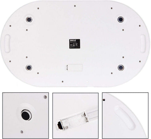 Bilancia Pesa Bambini Neonati Display Digitale LCD Pesa Neonato 20KG Bianco
