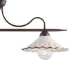 Bilanciere-2-Luci-Osteria-In-Ferro-Nero-Ruggine-E-Coppe-In-Ceramica-Decorata