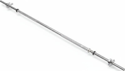 Bilanciere-Barra-Asta-Da-1,5-Mt-Palestra-Con-Anelli-Bloccaggio-Sollevamento-Pesi