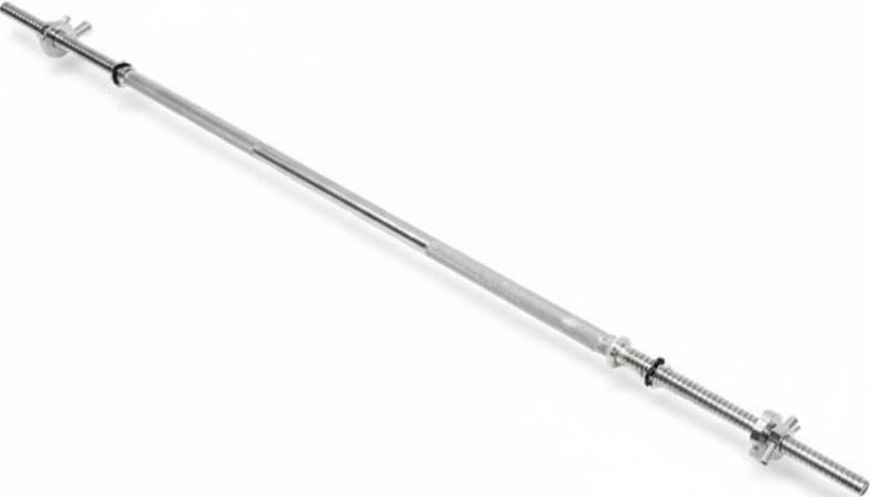 Bilanciere-Barra-Asta-Da-1,5-Mt-Palestra-Con-Anelli-Bloccaggio-Sollevamento-Pesi