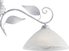 Bilanciere-Classico-Esse-2-Luci-Ferro-Battuto-E-Vetro-Bianco-E-Argento