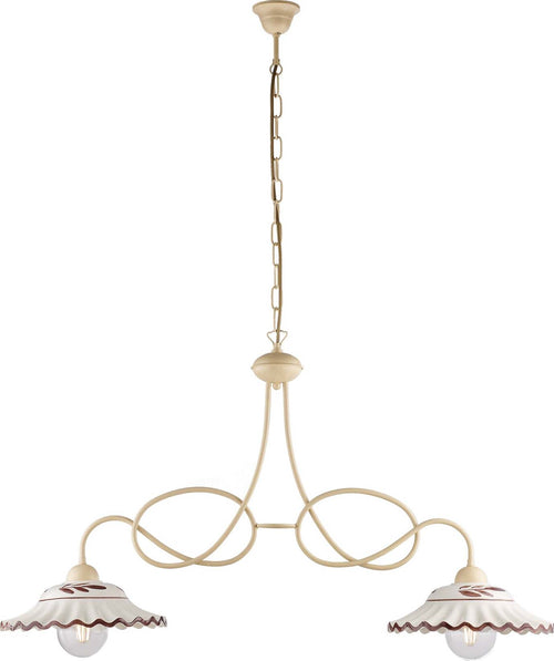 Bilanciere-Country-Chic-Bistrot-2-Luci-Avorio-Con-Ceramica-Vietrese