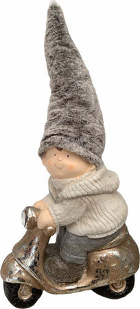 Bimba con cappello in pelliccia su moto h 70 cm decorazione natalizia in poliresina Casa e cucina/Decorazioni per interni/Addobbi e decorazioni per ricorrenze/Decorazioni natalizie/Schiaccianoci MagiediNatale.it - Altamura, Commerciovirtuoso.it