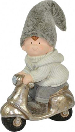 Bimba con cappello in pelliccia su moto h 70 cm decorazione natalizia in poliresina Casa e cucina/Decorazioni per interni/Addobbi e decorazioni per ricorrenze/Decorazioni natalizie/Schiaccianoci MagiediNatale.it - Altamura, Commerciovirtuoso.it