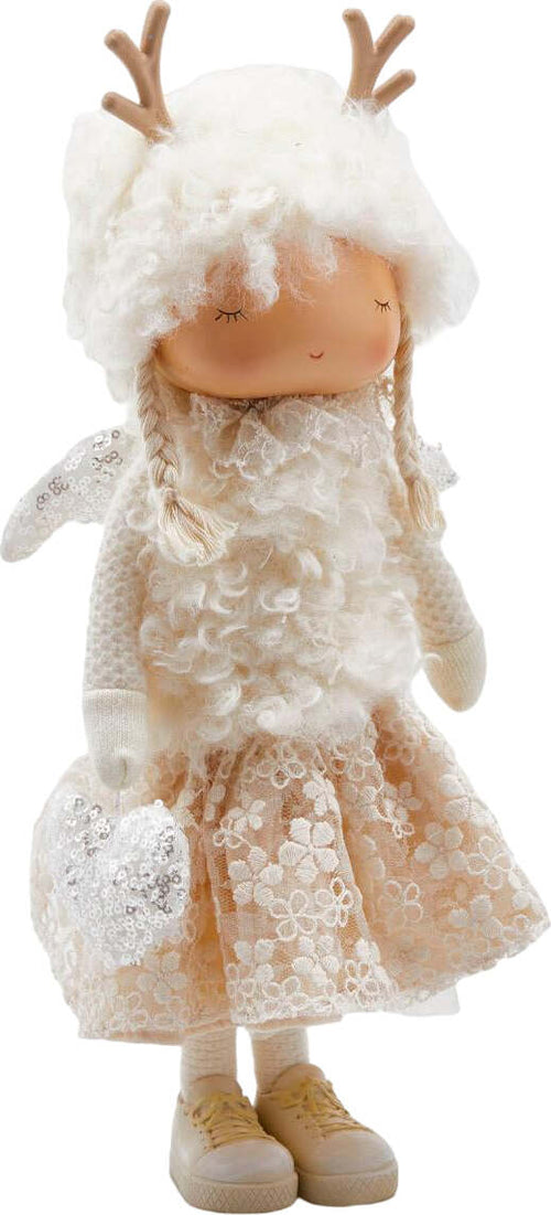 Bimba con vestito renna color Avorio decorazione natalizia per interno da 39 cm Casa e cucina/Decorazioni per interni/Addobbi e decorazioni per ricorrenze/Decorazioni natalizie/Schiaccianoci MagiediNatale.it - Altamura, Commerciovirtuoso.it