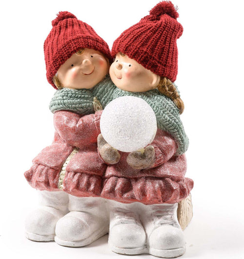 Bimbi con cappello in lana e palla a led decorazione natalizia in poliresina h 42 cm Casa e cucina/Decorazioni per interni/Addobbi e decorazioni per ricorrenze/Decorazioni natalizie/Schiaccianoci MagiediNatale.it - Altamura, Commerciovirtuoso.it