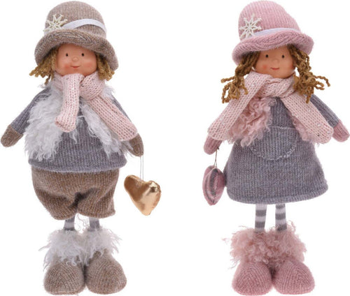 Bimbo con cappello buffo decorazione natalizia in tessuto Rosa e Grigio h 36 Casa e cucina/Decorazioni per interni/Addobbi e decorazioni per ricorrenze/Decorazioni natalizie/Schiaccianoci MagiediNatale.it - Altamura, Commerciovirtuoso.it