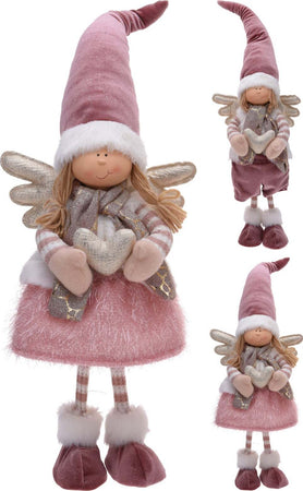 Bimbo con cappello buffo decorazione natalizia in velluto Rosa h 65 Casa e cucina/Decorazioni per interni/Addobbi e decorazioni per ricorrenze/Decorazioni natalizie/Schiaccianoci MagiediNatale.it - Altamura, Commerciovirtuoso.it