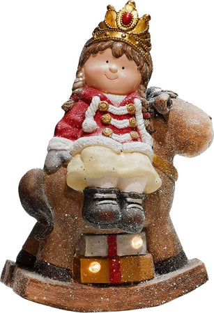 Bimbo e bimba su renna h 53 cm decorazione natalizia in poli resina con led Casa e cucina/Decorazioni per interni/Addobbi e decorazioni per ricorrenze/Decorazioni natalizie/Schiaccianoci MagiediNatale.it - Altamura, Commerciovirtuoso.it