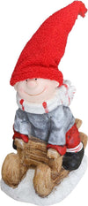 Bimbo su slittino h 40 cm decorazione natalizia in poliresina rosso statuina Casa e cucina/Decorazioni per interni/Addobbi e decorazioni per ricorrenze/Decorazioni natalizie/Schiaccianoci MagiediNatale.it - Altamura, Commerciovirtuoso.it