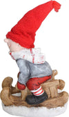 Bimbo su slittino h 40 cm decorazione natalizia in poliresina rosso statuina Casa e cucina/Decorazioni per interni/Addobbi e decorazioni per ricorrenze/Decorazioni natalizie/Schiaccianoci MagiediNatale.it - Altamura, Commerciovirtuoso.it