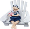 Bimbo-Sulla-Sedia-Decoro-In-Legno-Sea-Style-Decorazione-Casa-Arredamento