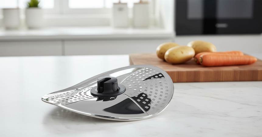 Bimby Accessorio Copri Lame E Pelapatate Acciaio Inox E Plastica Lavabile In Lavastoviglie Accessorio Per Sbucciare Verdure