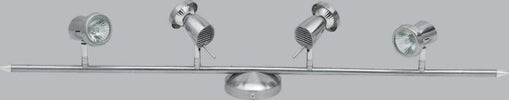 Binario-Illuminando-EROS-4-GU10-LED-7W-3000°K-spot-faretti-orientabili-metallo-cromo-moderno-interno