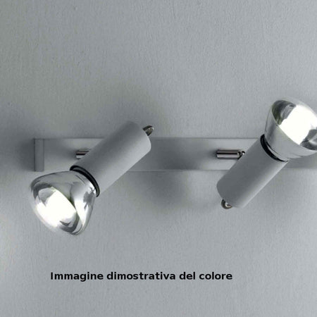 Binario-Illuminando-MAGNUM-4-LED-E27-R80-10W-3000°K-spot-orientabile-moderno-metallo-cromo-bianco-interno