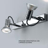 Binario-Illuminando-ZELIG-2-GU10-LED-7W-3000°K-faretti-orientabili-moderni-metallo-cromo-bianco-interno