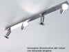 Binario-Illuminando-ZELIG-4-GU10-LED-7W-3000°K-Spot-orientabili-moderno-metallo-cromo-bianco-interno