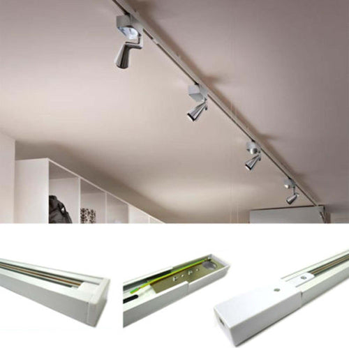 BINARIO LED MONOFASICO BIANCO PER FARETTI GUIDA TRACK FARI A LED COB 220V METRO  Trade Shop italia - Napoli, Commerciovirtuoso.it