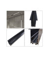 Binario Magnetico Nero 2mt 48v Da Incasso Per Faretti Led Con Copertura Tk670-2m
