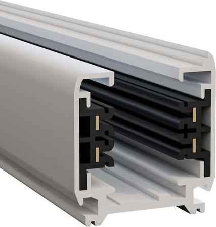 Binario-Moderno-Busbar-Trunkings-Trinity-Alluminio-Bianco-2M