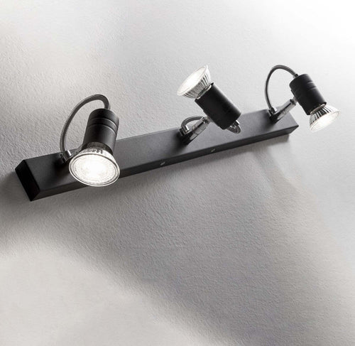 Binario-moderno-Illuminando-ZELIG-3-NR-GU10-LED-faretti-orientabili-parete-soffitto