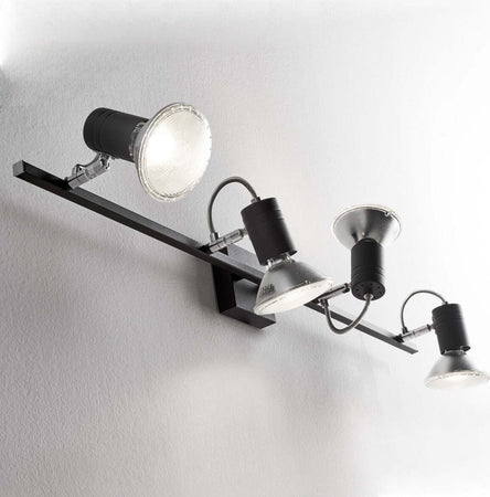 Binario-moderno-Illuminando-ZEUS-4-NR-E27-LED-spot-orientabili-parete-soffitto