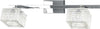 Binario-moderno-Top-Light-METROPOLITAN-1047-F2-G9-LED-metallo-vetro-soffitto-parete-orientabile