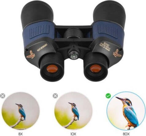 Binocolo-Professionale-Antiriflesso-80x80-Regolabile-Con-Bussola-Borsa-Art.85109